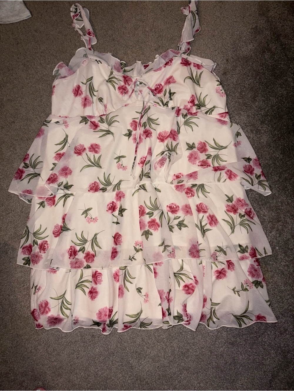 wild fable Pink Floral Tiered Sundress